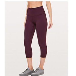 LULU LEMON Wunder Under Crop Full On Luxtreme 21"
